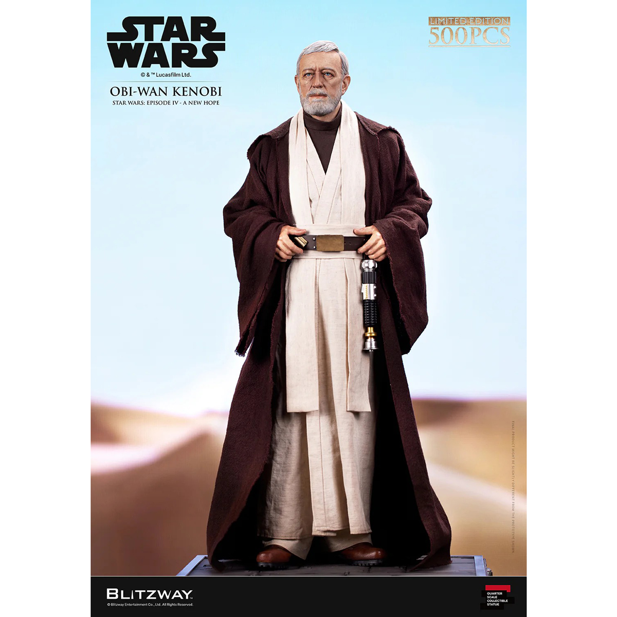 【予約商品】STAR WARS オビ＝ワン・ケノービ (スター・ウォーズ エピソード4／新たなる希望) 1/4 SCALE ACTION STATUE ≪2026年12月下旬発送予定≫