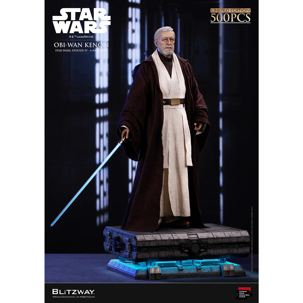 【予約商品】STAR WARS オビ＝ワン・ケノービ (スター・ウォーズ エピソード4／新たなる希望) 1/4 SCALE ACTION STATUE ≪2026年12月下旬発送予定≫