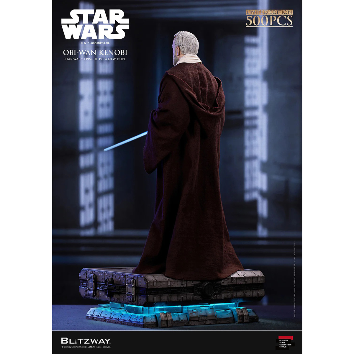 【予約商品】STAR WARS オビ＝ワン・ケノービ (スター・ウォーズ エピソード4／新たなる希望) 1/4 SCALE ACTION STATUE ≪2026年12月下旬発送予定≫