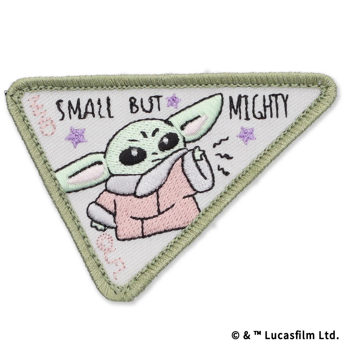 The Mandalorian　eLab 刺繍ワッペン　グローグー　三角