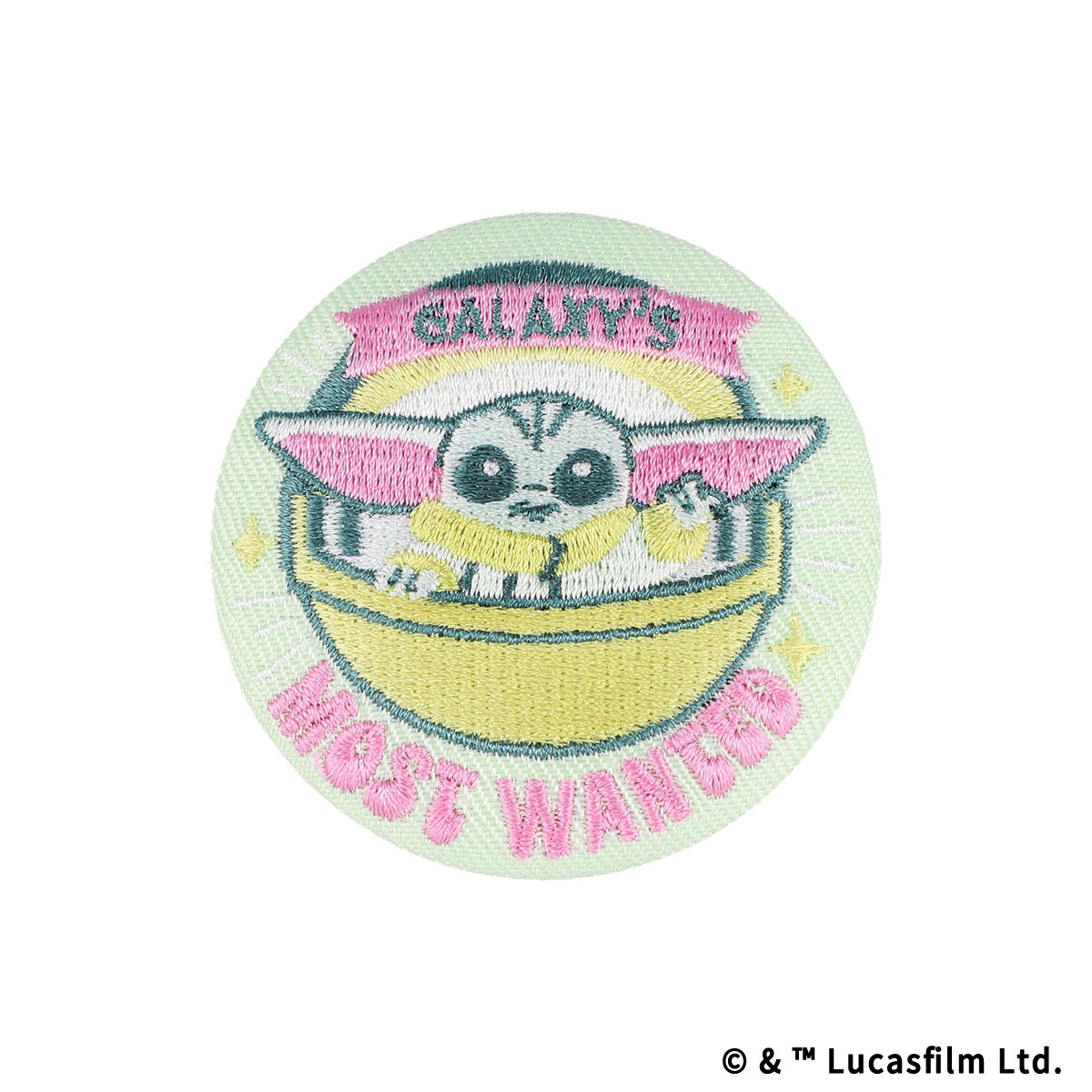 STAR WARS GROGU CUTEST IN THE GALAXY 刺繍バッチコレクション