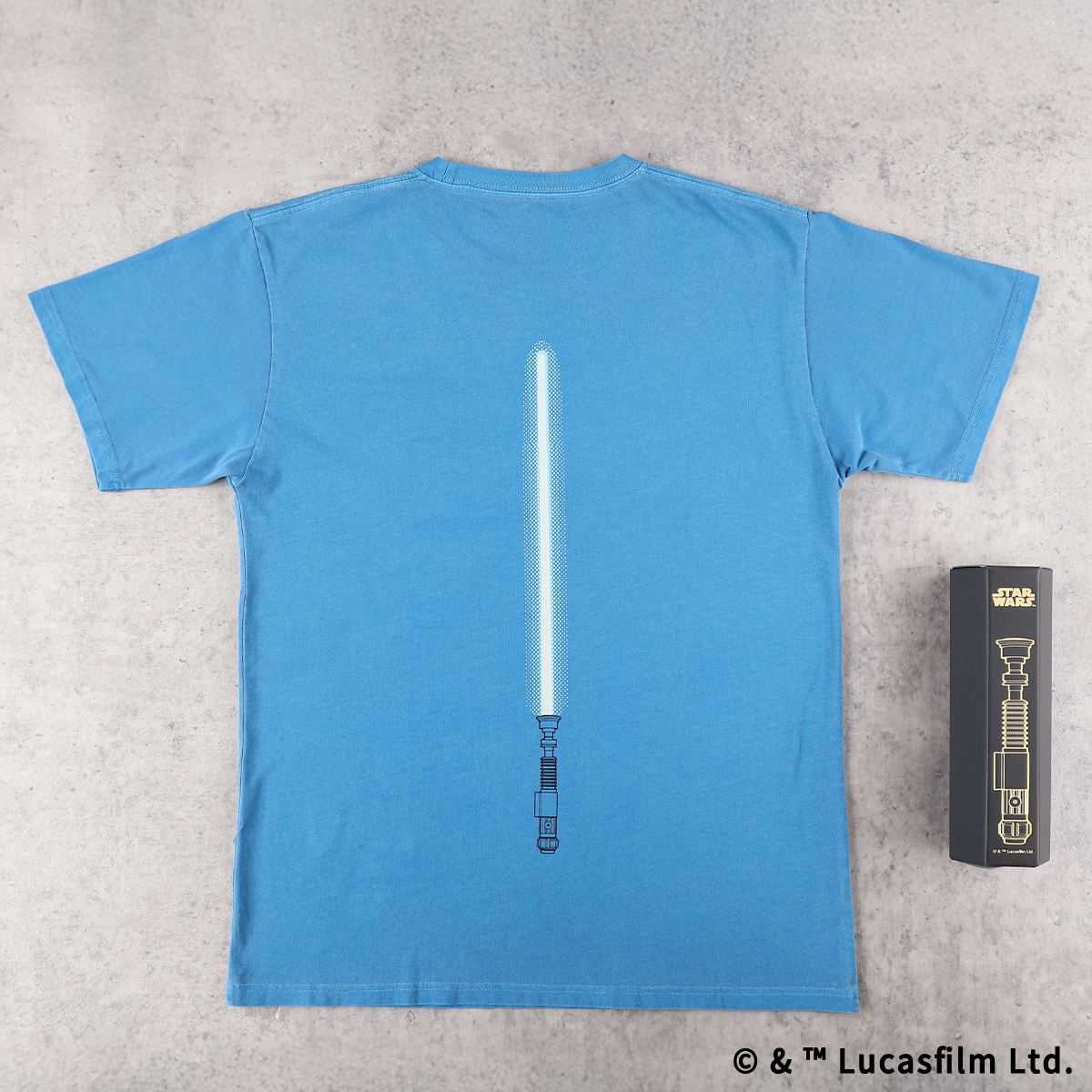 STAR WARSライトセーバーBOX入り 蓄光Tシャツ オビワン