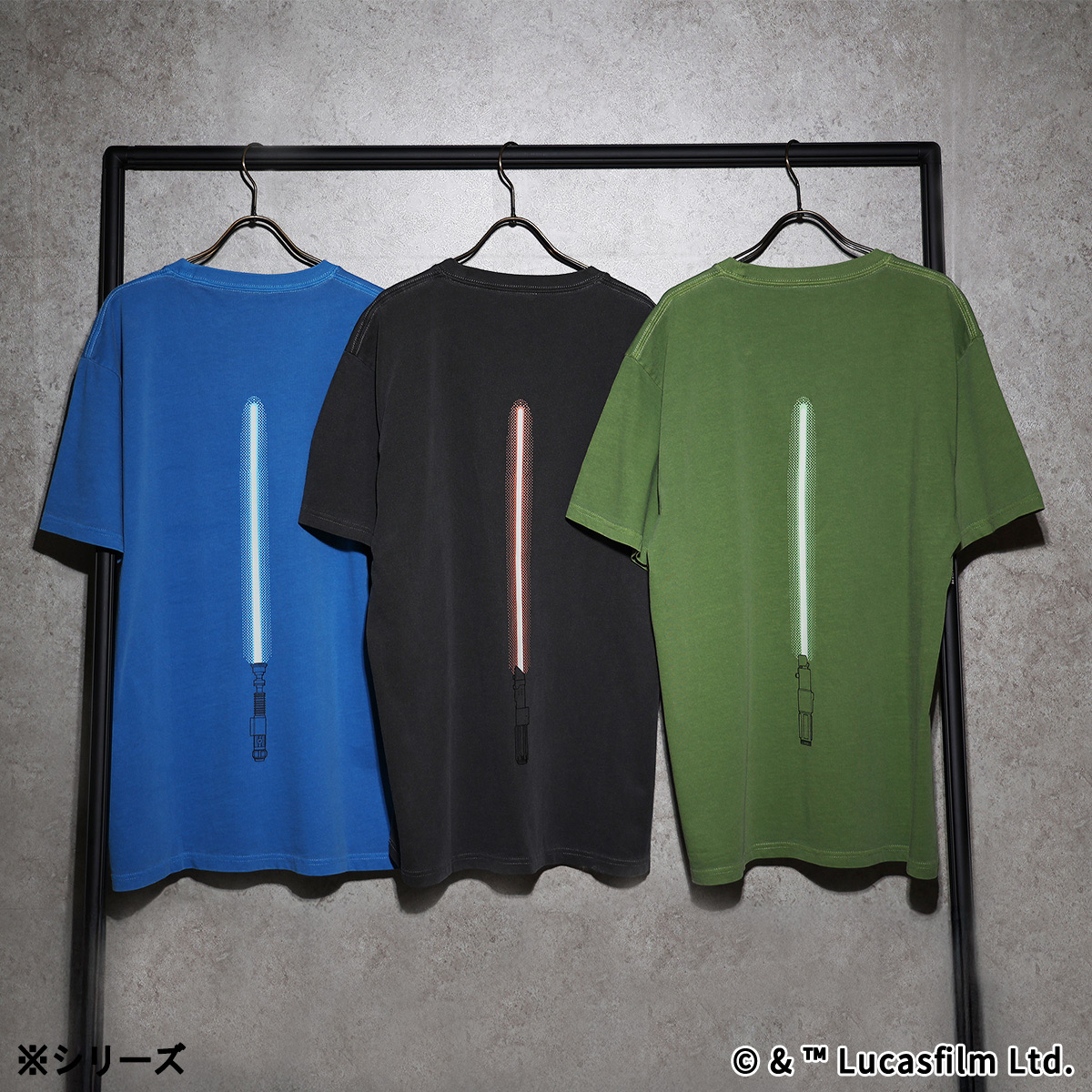 STAR WARSライトセーバーBOX入り 蓄光Tシャツ オビワン