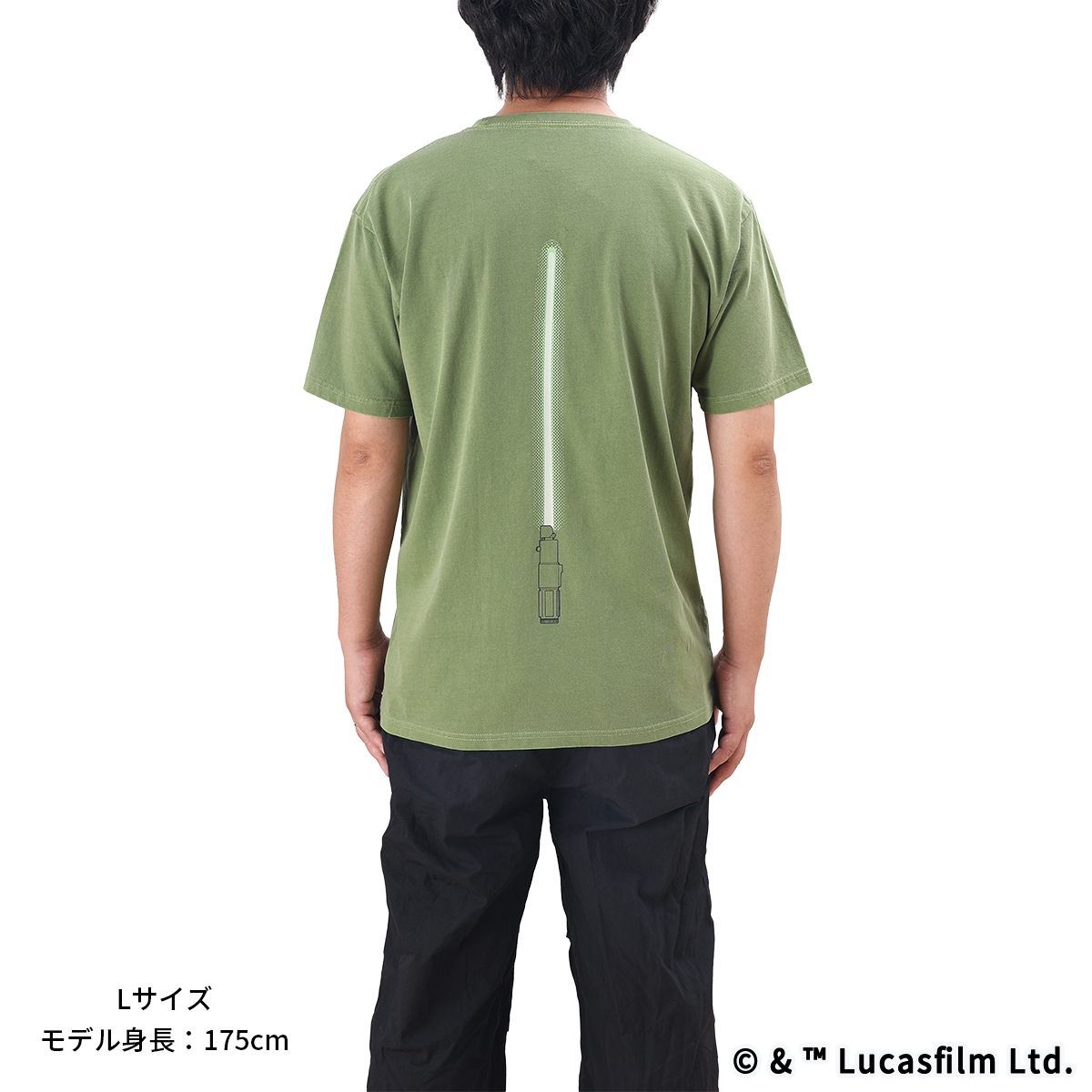 STAR WARSライトセーバーBOX入り 蓄光Tシャツ ヨーダ