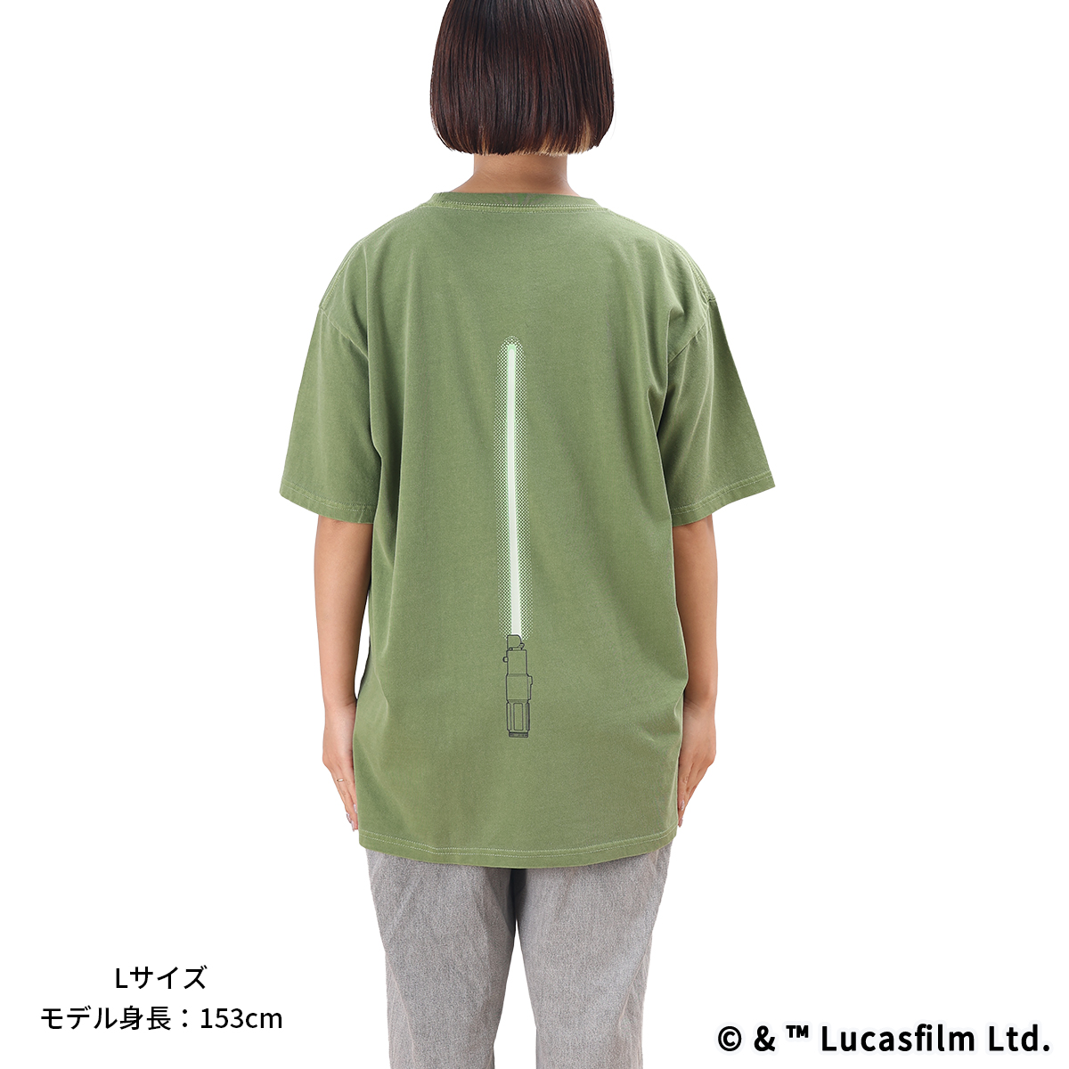 STAR WARSライトセーバーBOX入り 蓄光Tシャツ ヨーダ