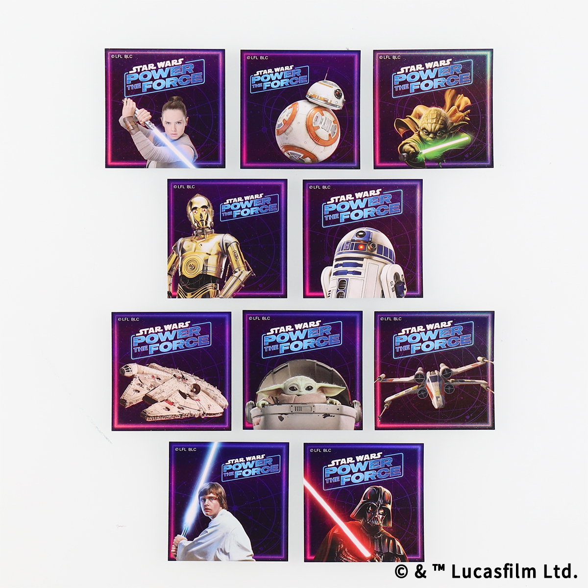 STAR WARS POWER THE FORCE トレーディングホログラムステッカー