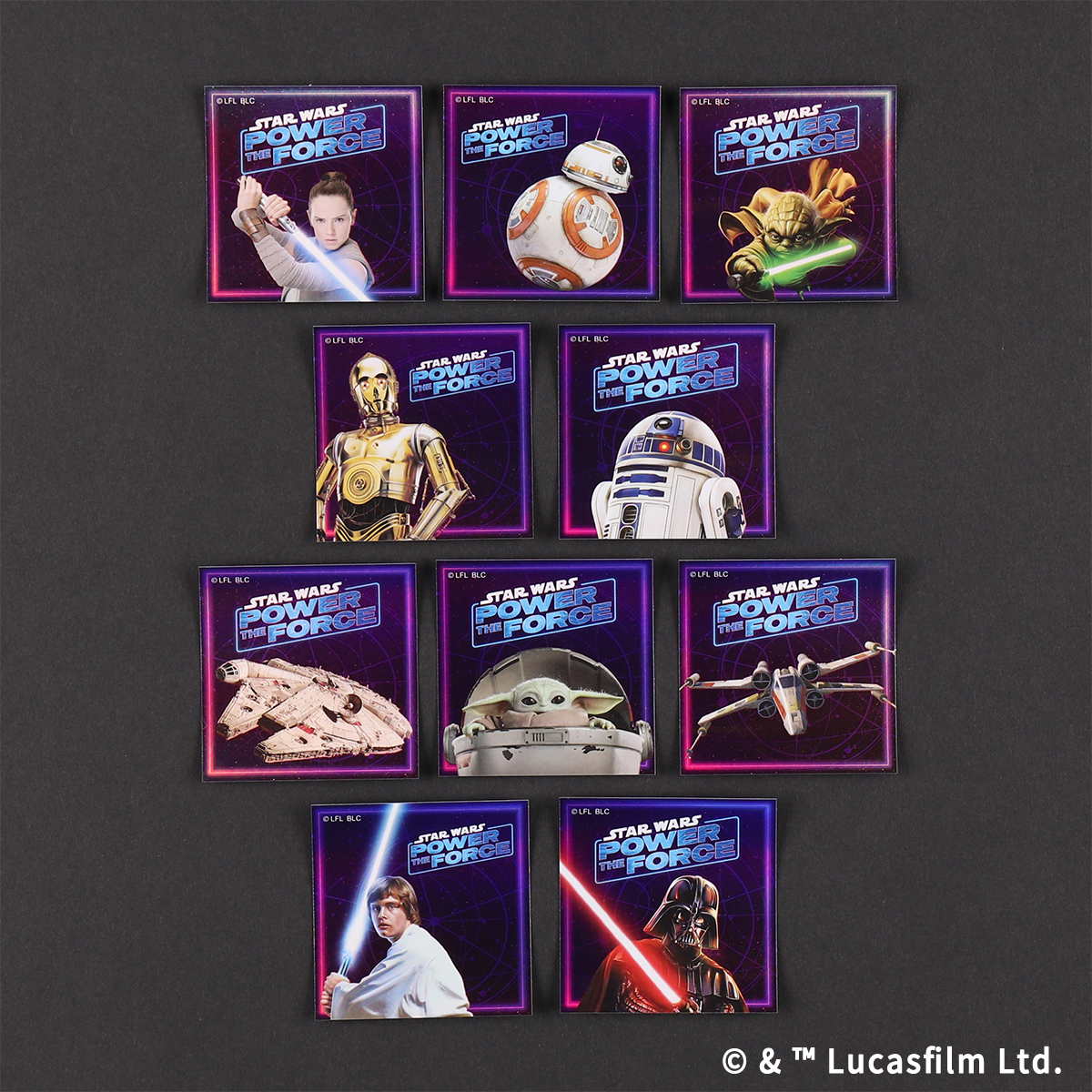 STAR WARS POWER THE FORCE トレーディングホログラムステッカー