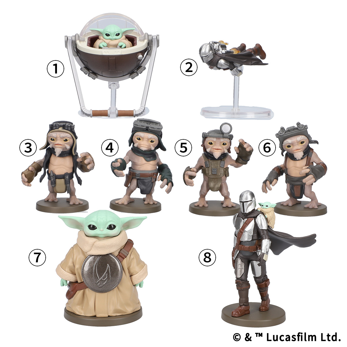 スターロード　アニメイテッド　ミニスタチュー 限定3000個 STAR WARS: THE MANDALORIAN AND GROGU リトルスタチューコレクション