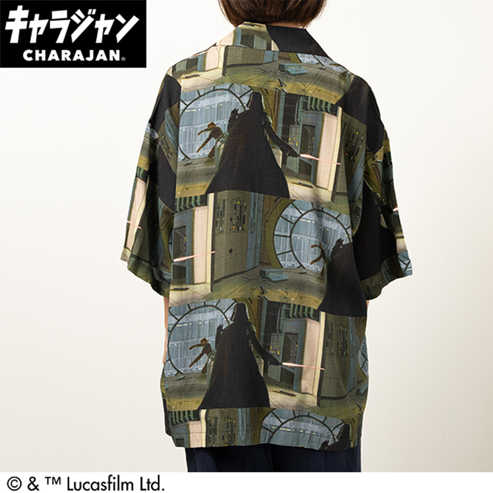 【キャラジャン】STAR WARS スター・ウォーズ ファイティングシーン アロハシャツ