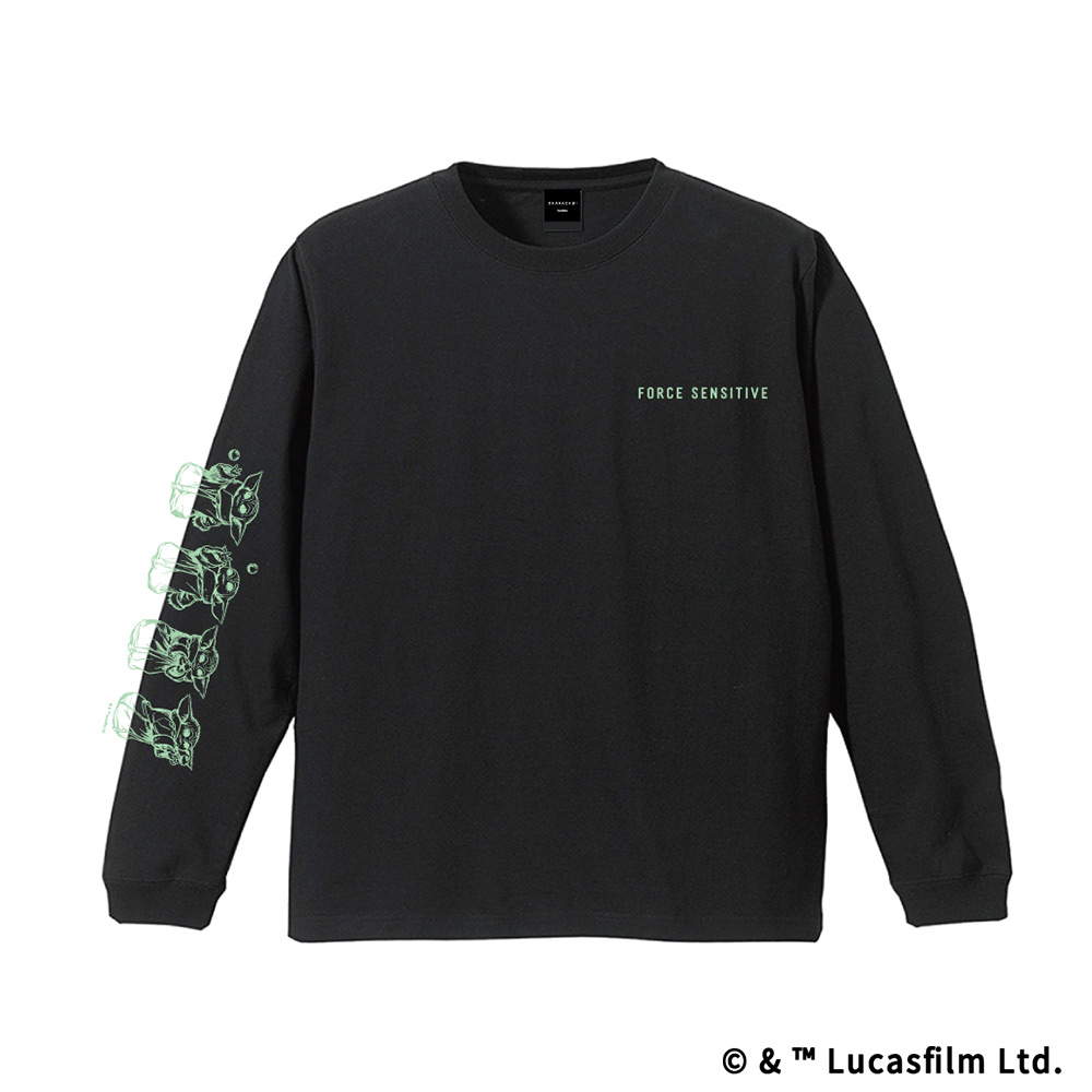 CHSWLT2604-09 /STARWARS/Grogu/ロングスリーブTシャツ/ブラック